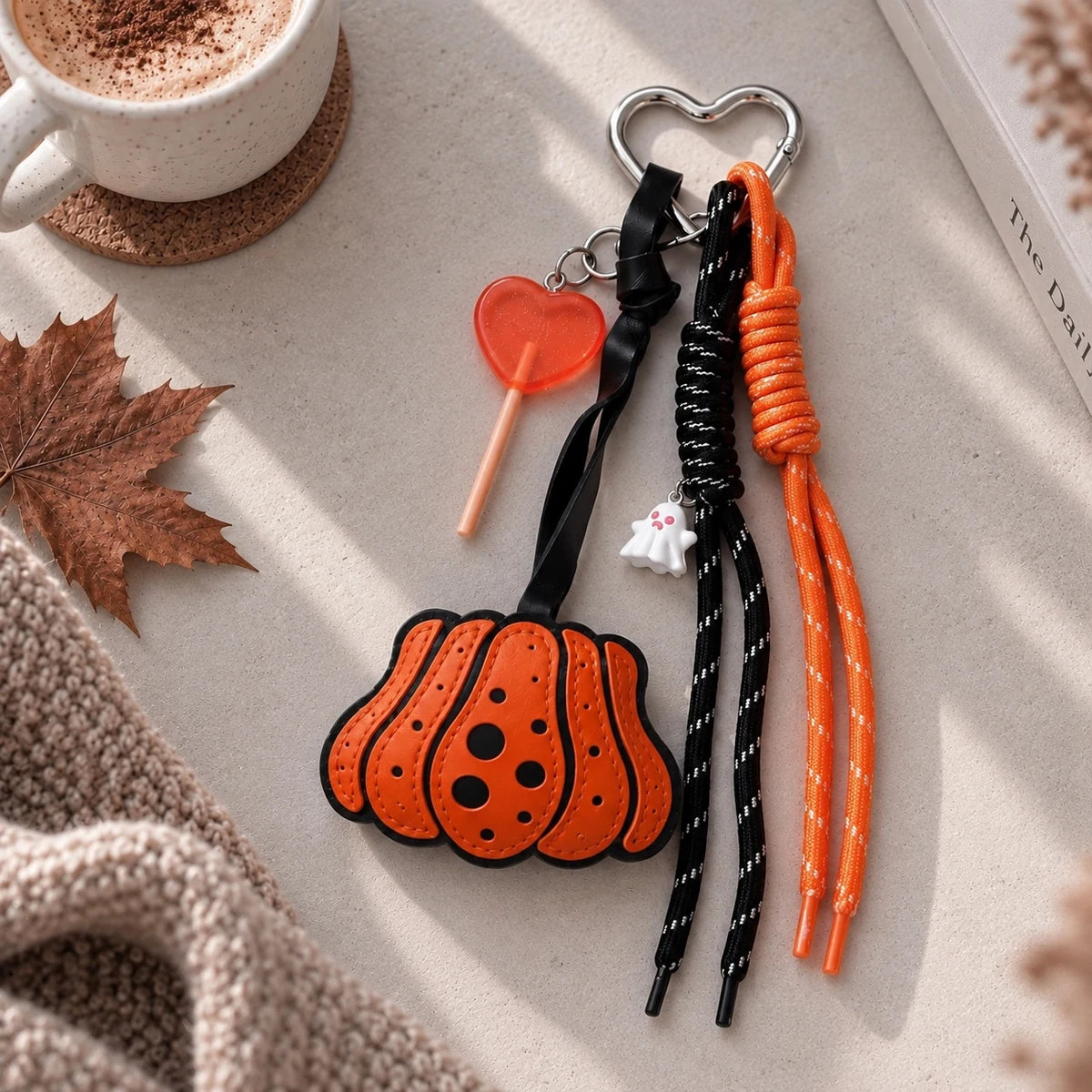Orange Pumpkin Bag Charm