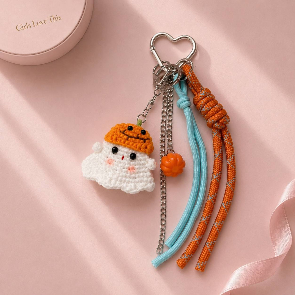 Crochet Ghost Bag Charm