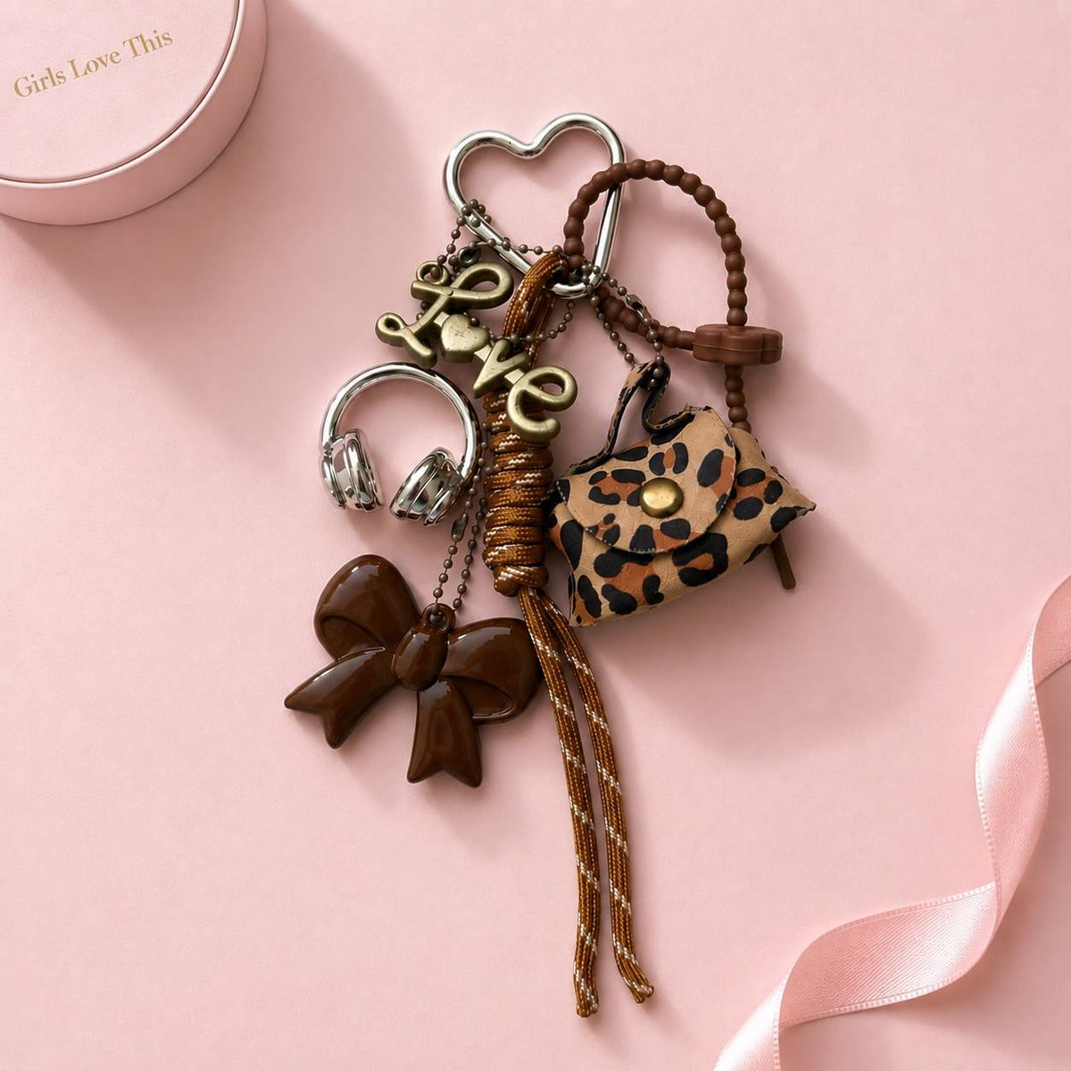 Leopard Love Bag Charm