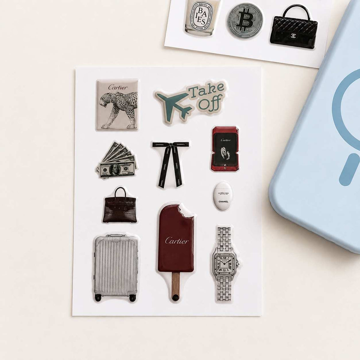 Sky Blue Aesthetic Phone Case Set