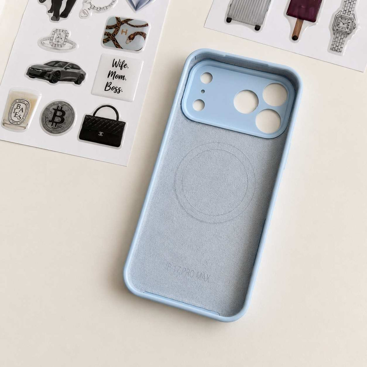 Sky Blue Aesthetic Phone Case Set