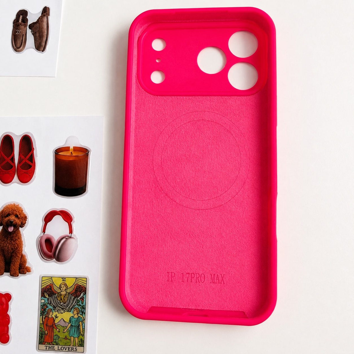 Hot Pink Aesthetic Phone Case Set