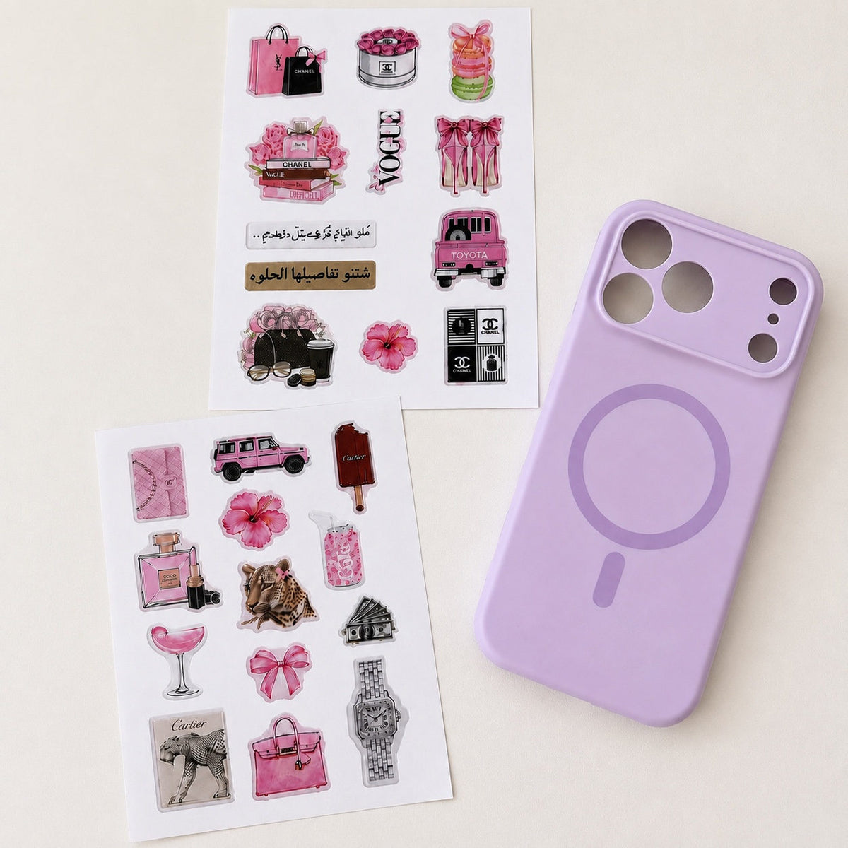 Lavender Aesthetic Phone Case Set
