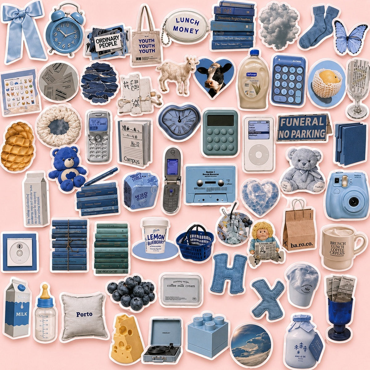 Blue Aesthetic Sticker Pack