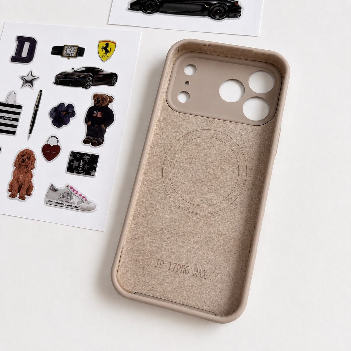 Beige Aesthetic Phone Case Set