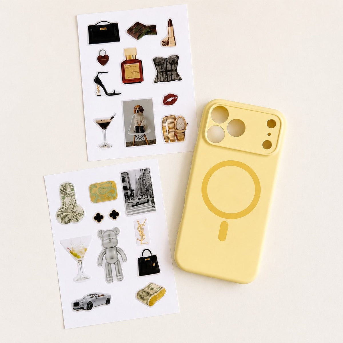 Yellow Aesthetic Phone Case Set